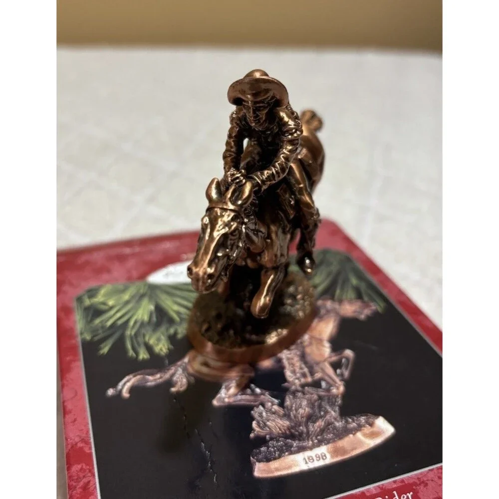 New Vintage 1998 Old West Pony Express Rider Hallmark Keep Sake Ornament
